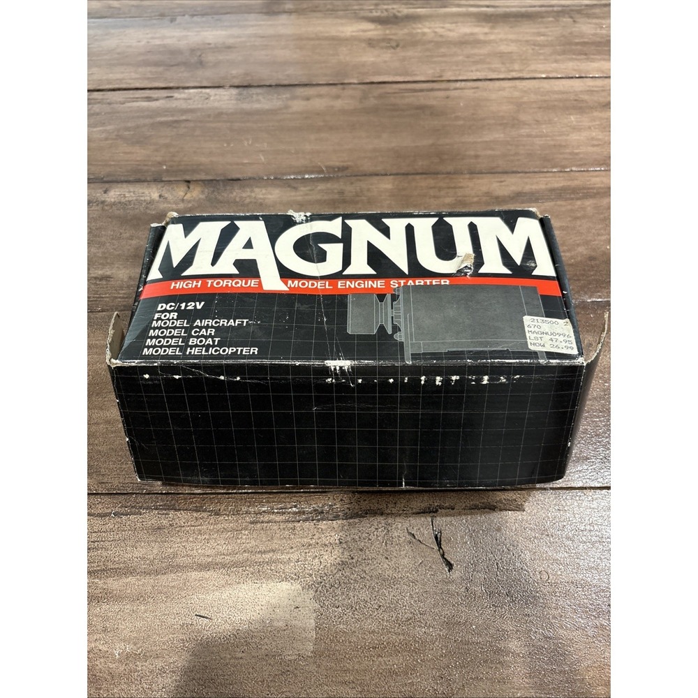 Magnum Vericom Industries high torque model engine starter RC 12V Not Tested